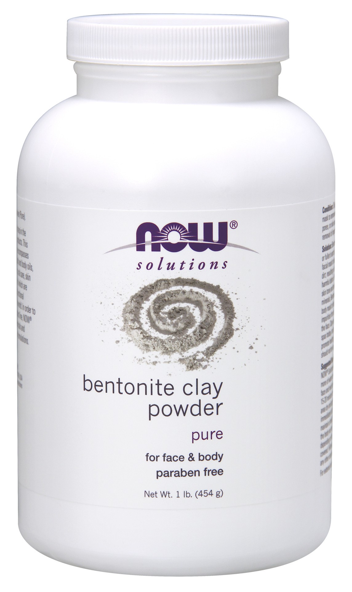 slide 1 of 4, NOW Solutions Bentonite Clay Powder - 1 lb, 1 lb