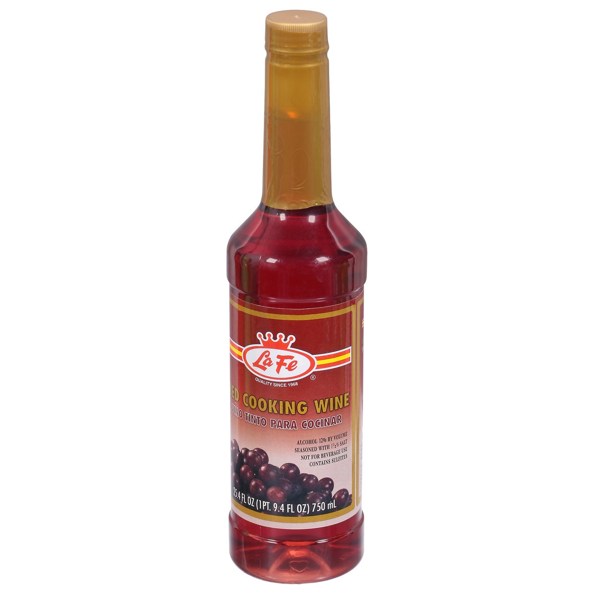 slide 2 of 11, La Fe Red Cooking Wine 1 25.4 fl oz, 25.4 fl oz