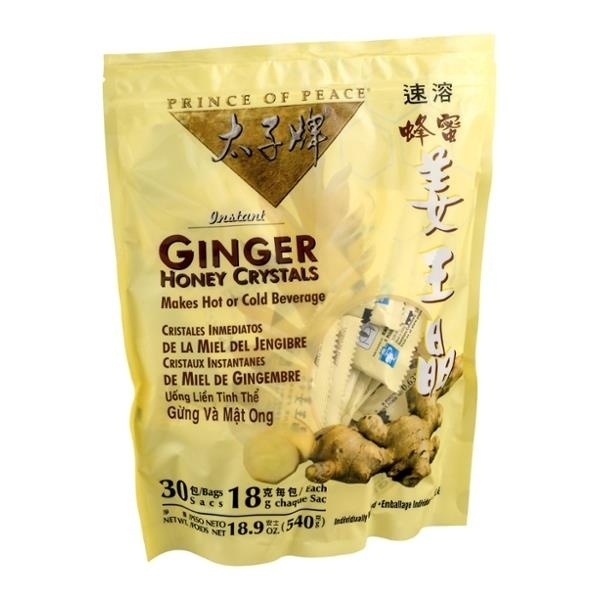 slide 1 of 1, Prince of Peace Honey Tea Ginger Crystals - 30 ct, 30 ct