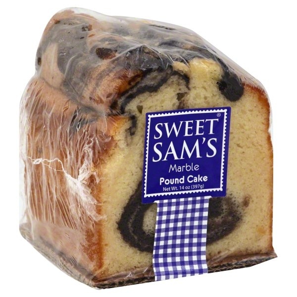 slide 1 of 1, Sweet Sam's Baking Company Cake Pound Marb, 14 oz