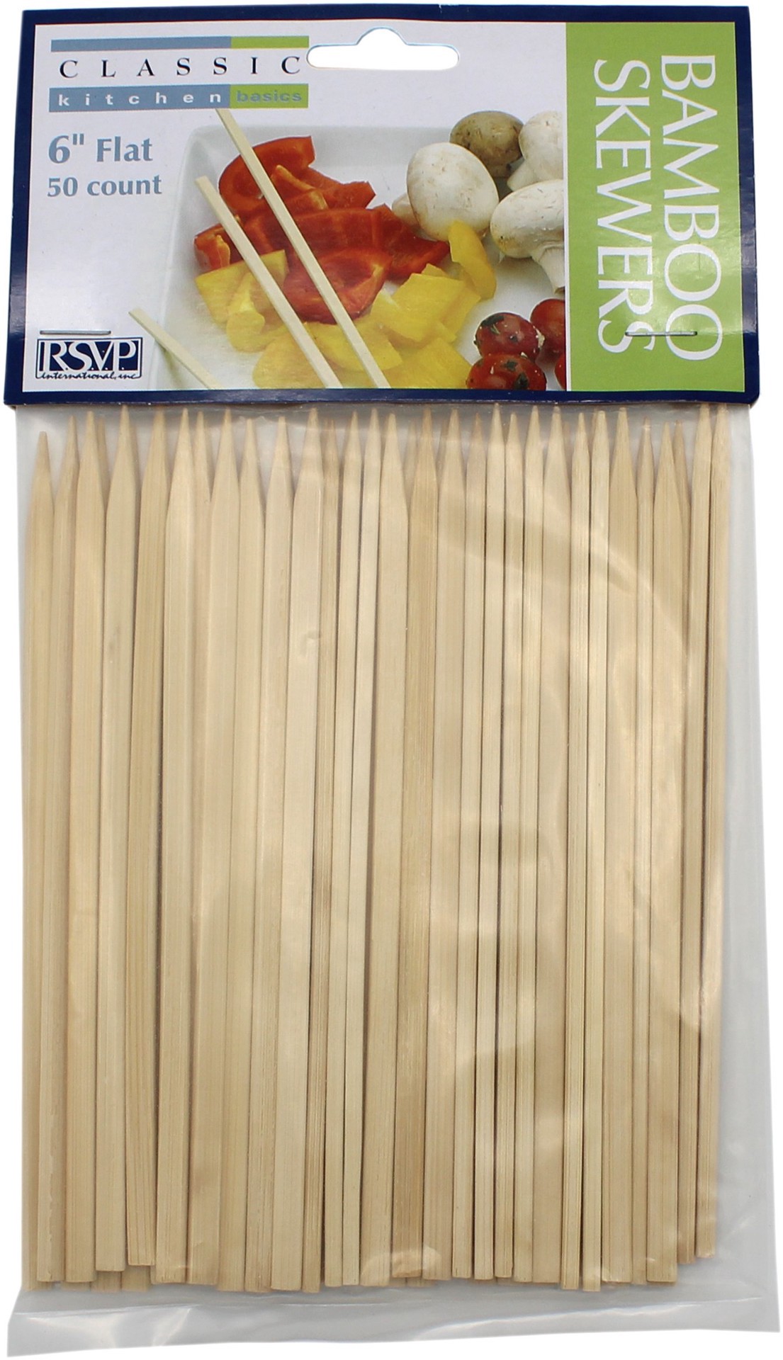 slide 1 of 1, RSVP International Bamboo Six Inch Skewers, 1 ct