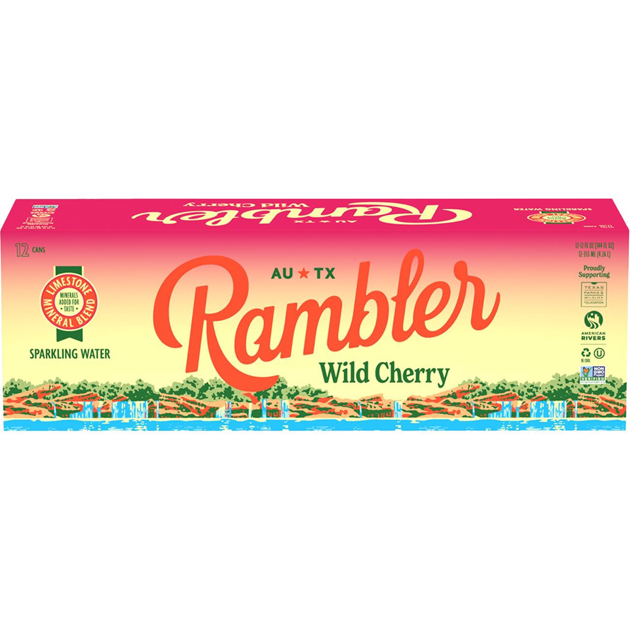 slide 1 of 1, Rambler Wild Cherry Sparkling Water - 12 oz, 12 oz