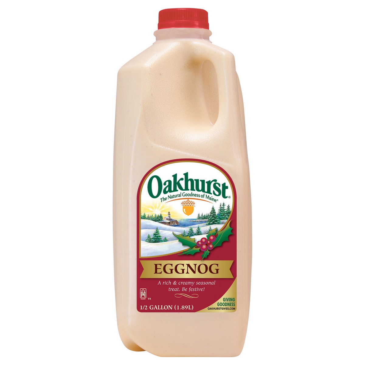 slide 6 of 8, Oakhurst Eggnog Half Gallon, 1/2 gal
