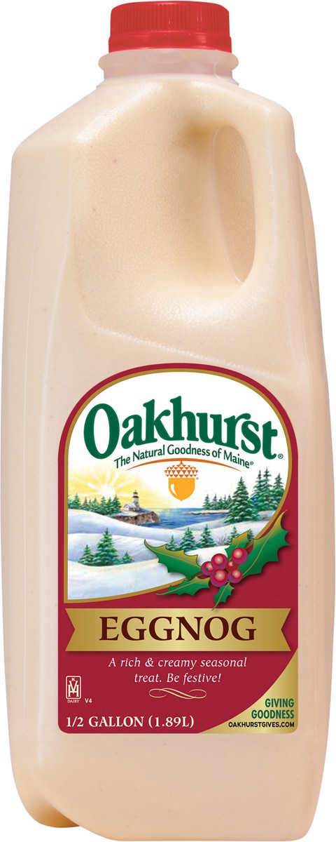slide 3 of 8, Oakhurst Eggnog Half Gallon, 1/2 gal