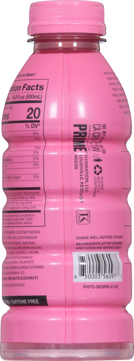 slide 9 of 9, Prime Hydration Strawberry Watermelon Sports Drink - 16.9 fl oz Bottle, 16.9 fl oz