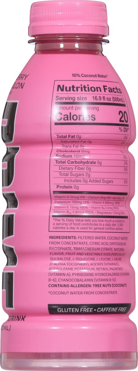 slide 8 of 9, Prime Hydration Strawberry Watermelon Sports Drink - 16.9 fl oz Bottle, 16.9 fl oz