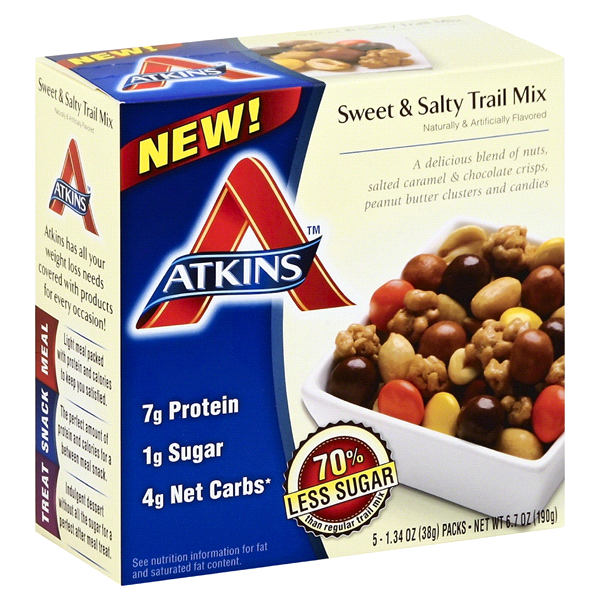 slide 1 of 1, Atkins Sweet & Salty Trail Mix, 6.7 oz