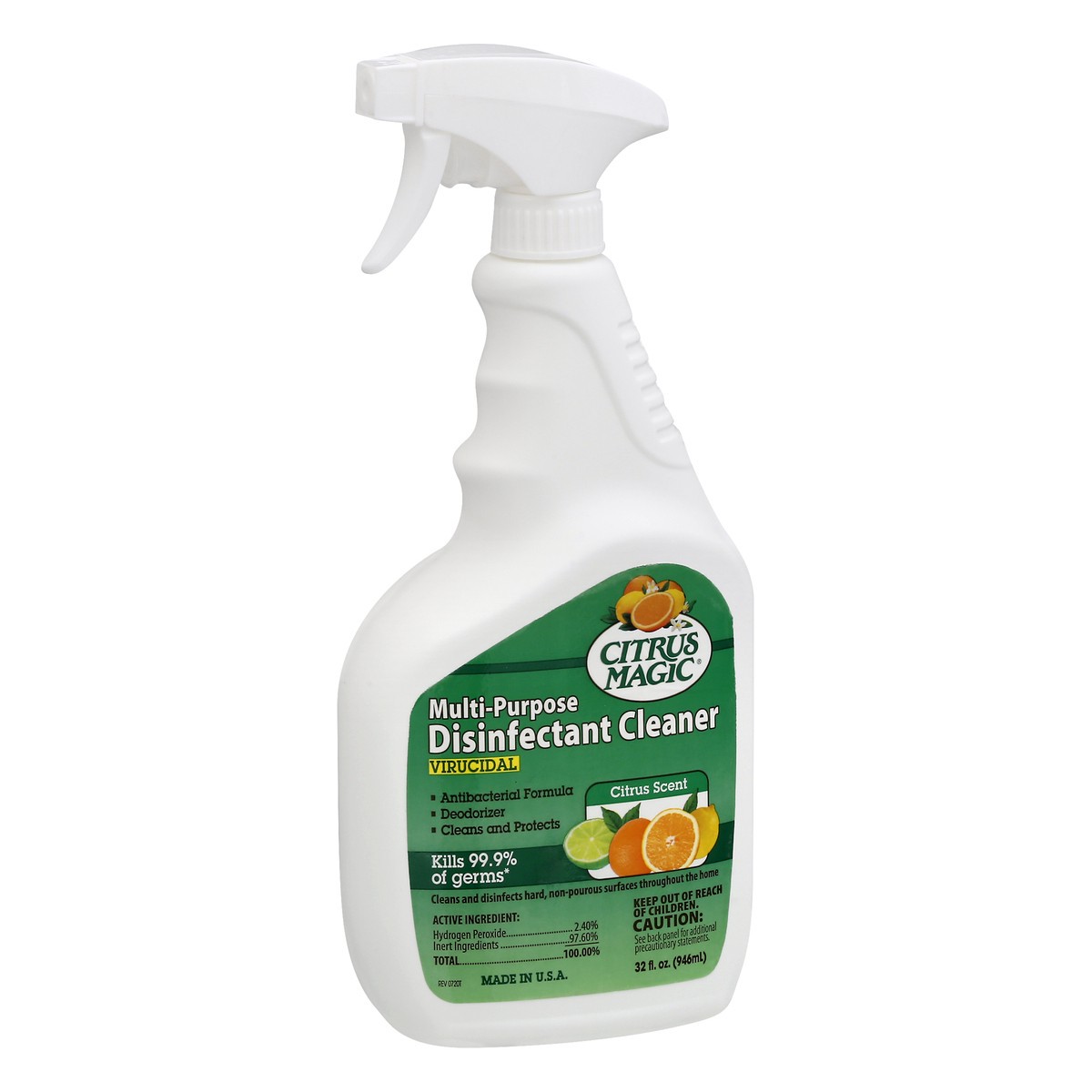 slide 6 of 9, Citrus Magic Multi Purpose Disinfect, 32 fl oz