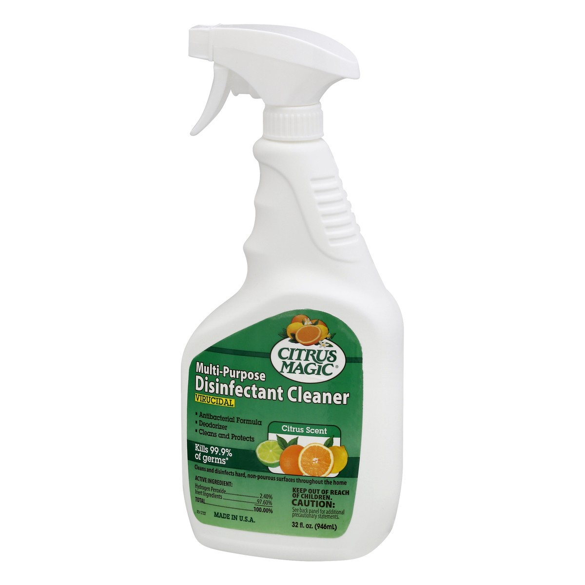 slide 2 of 9, Citrus Magic Multi Purpose Disinfect, 32 fl oz