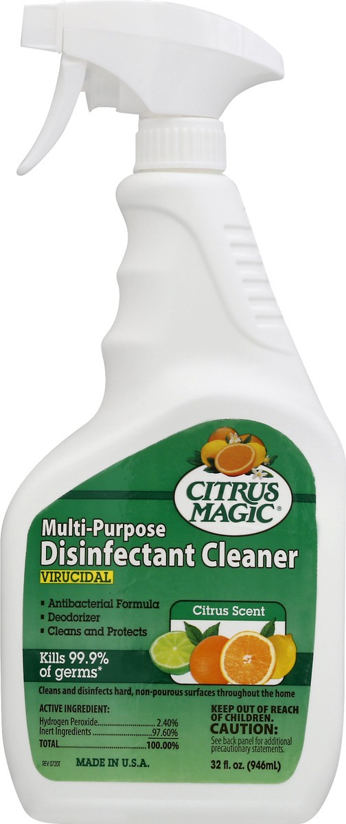 slide 3 of 9, Citrus Magic Multi Purpose Disinfect, 32 fl oz