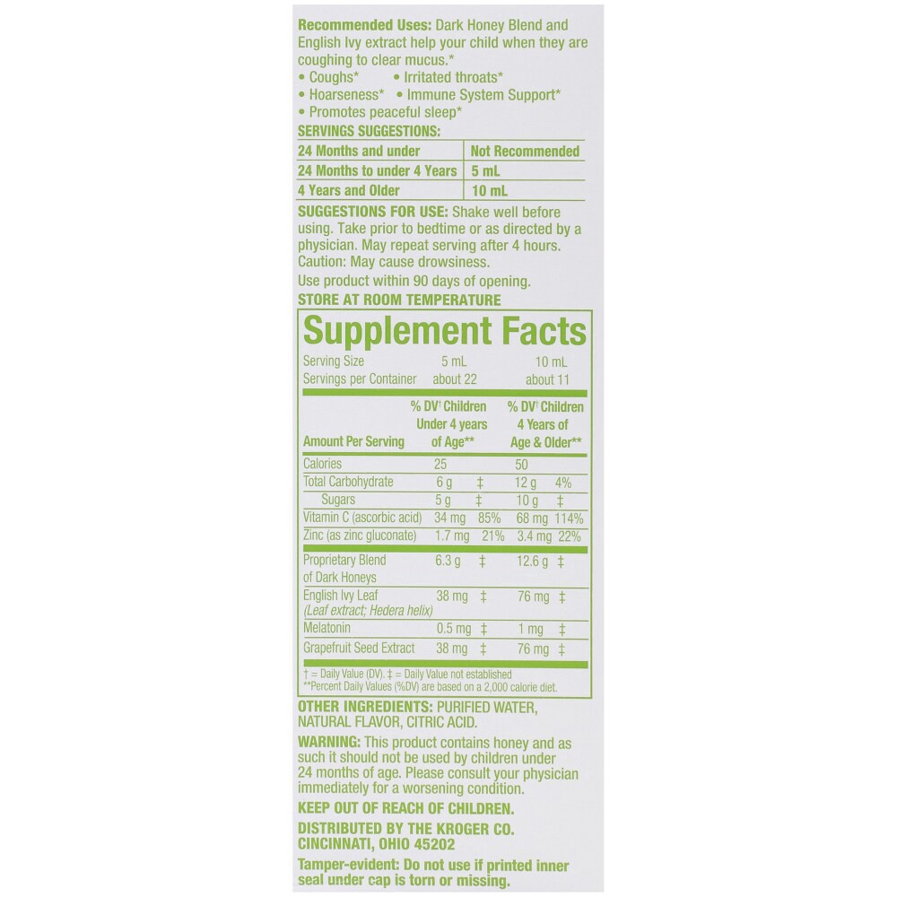 slide 4 of 5, Simple Truth Children's Nighttime Cough Syrup And Mucus Relief, 4 fl oz