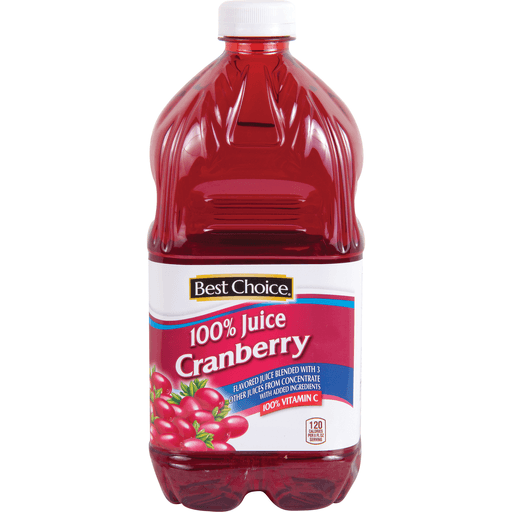 slide 1 of 1, Best Choice 100% Cranberry Juice - 64 oz, 64 oz