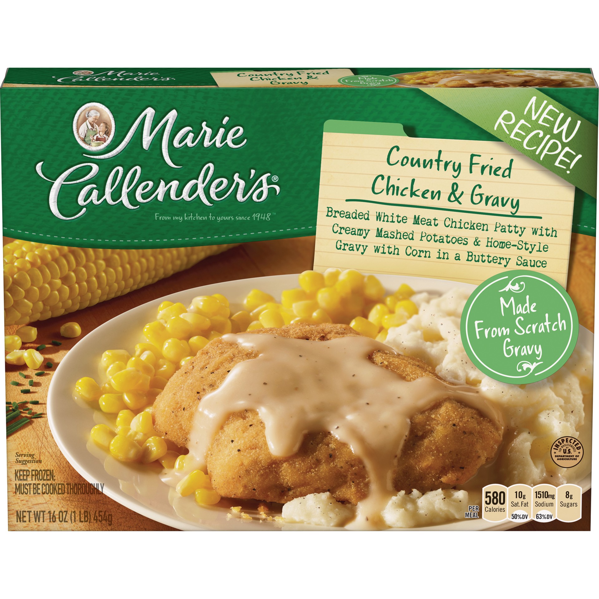 slide 1 of 4, Marie Callender's Country Fried Chicken, 16 oz