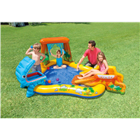 slide 3 of 5, Intex Dinosaur/Ocean Play Center Inflatable Pool Assortment, 1 ct