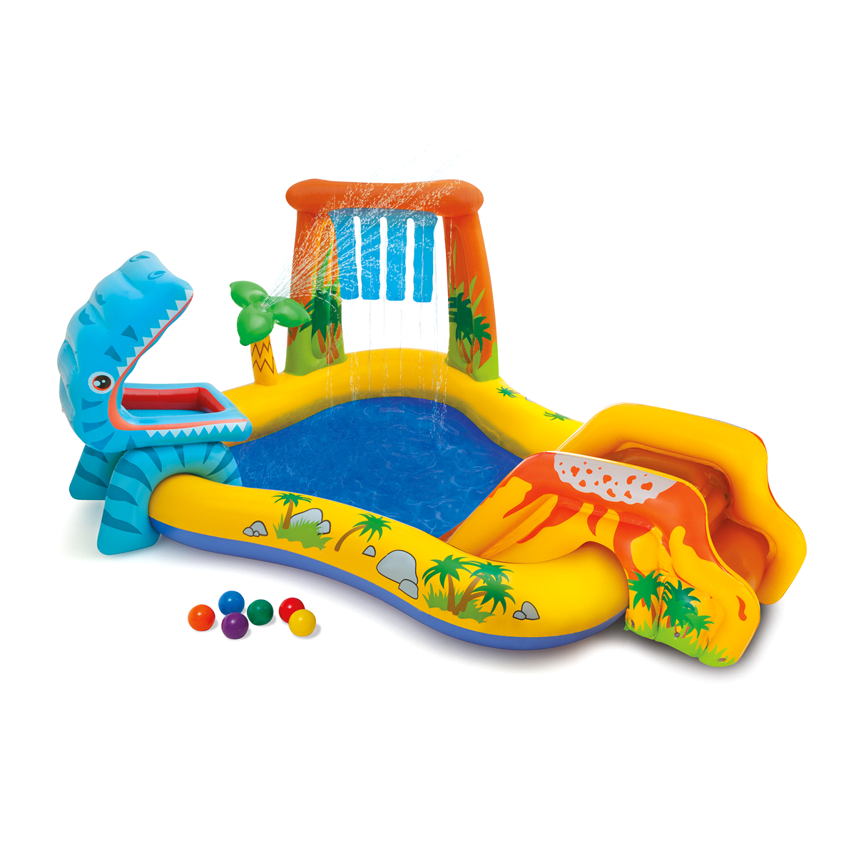 slide 1 of 5, Intex Dinosaur/Ocean Play Center Inflatable Pool Assortment, 1 ct