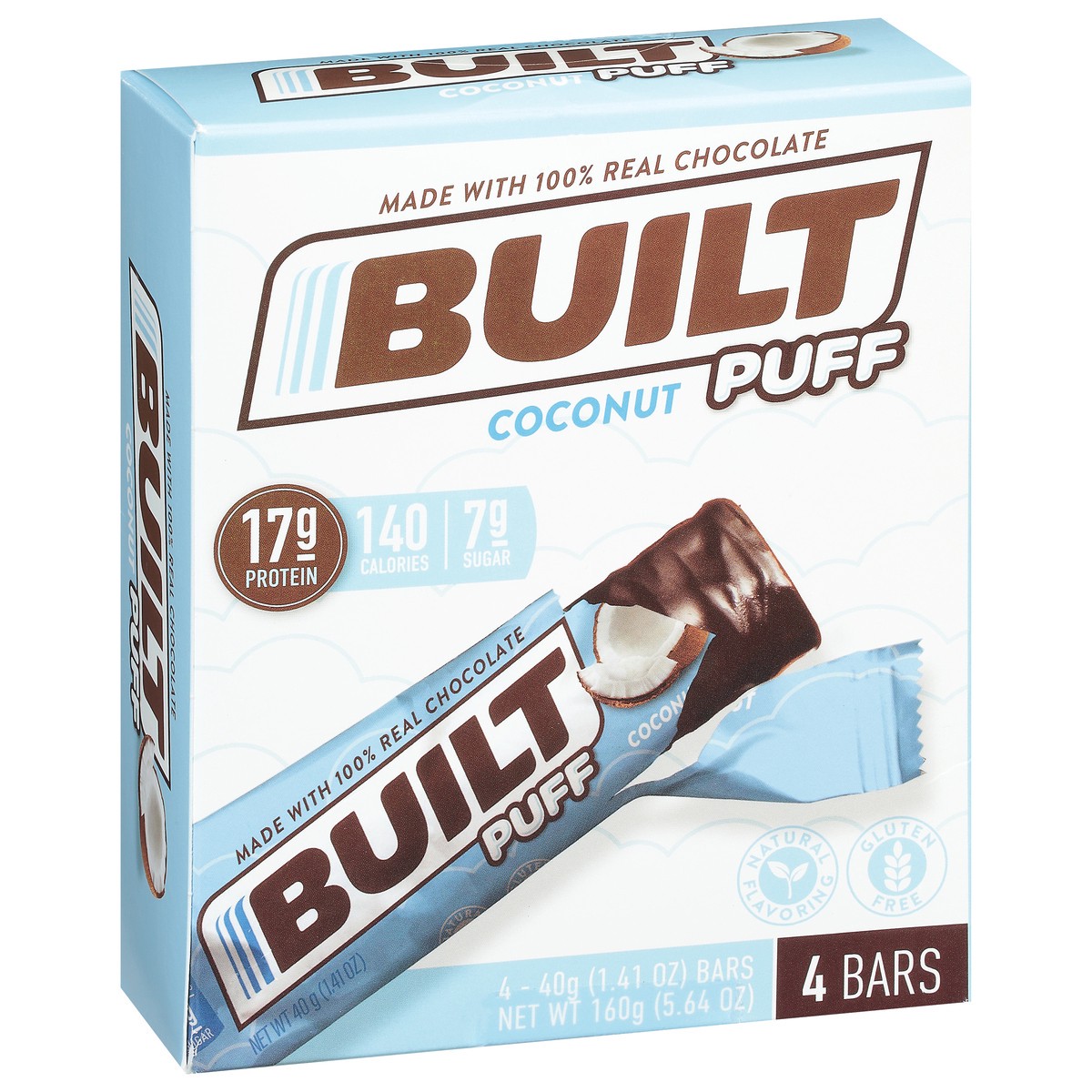 slide 13 of 17, Built Bar Coconut Puff is a Protein Bar, 5.64 oz