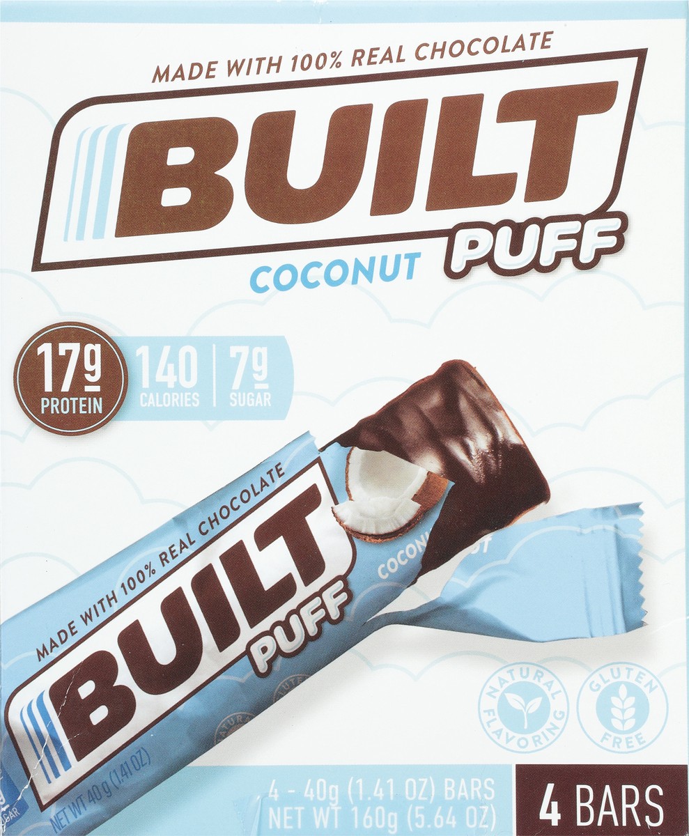 slide 14 of 17, Built Bar Coconut Puff is a Protein Bar, 5.64 oz