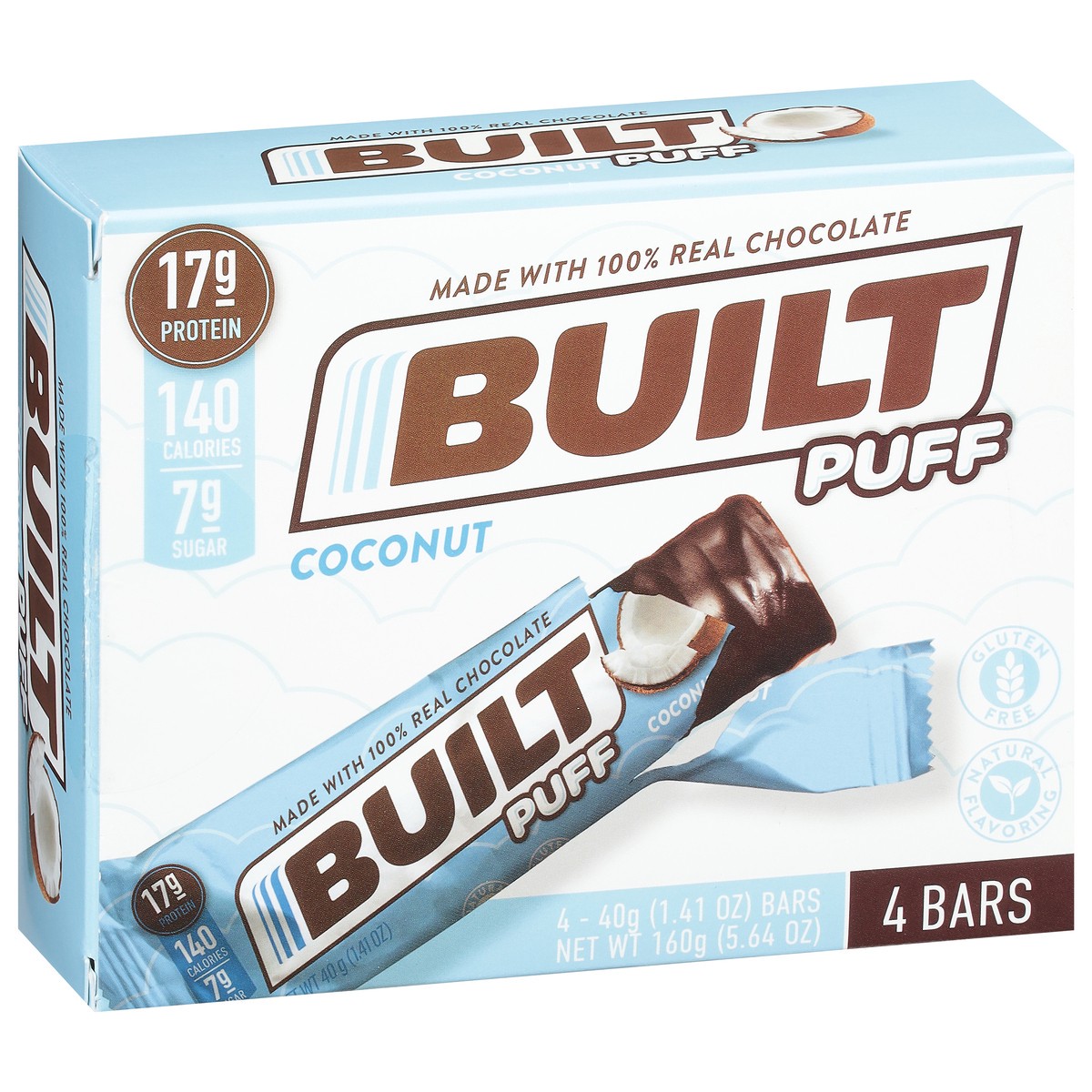 slide 12 of 17, Built Bar Coconut Puff is a Protein Bar, 5.64 oz