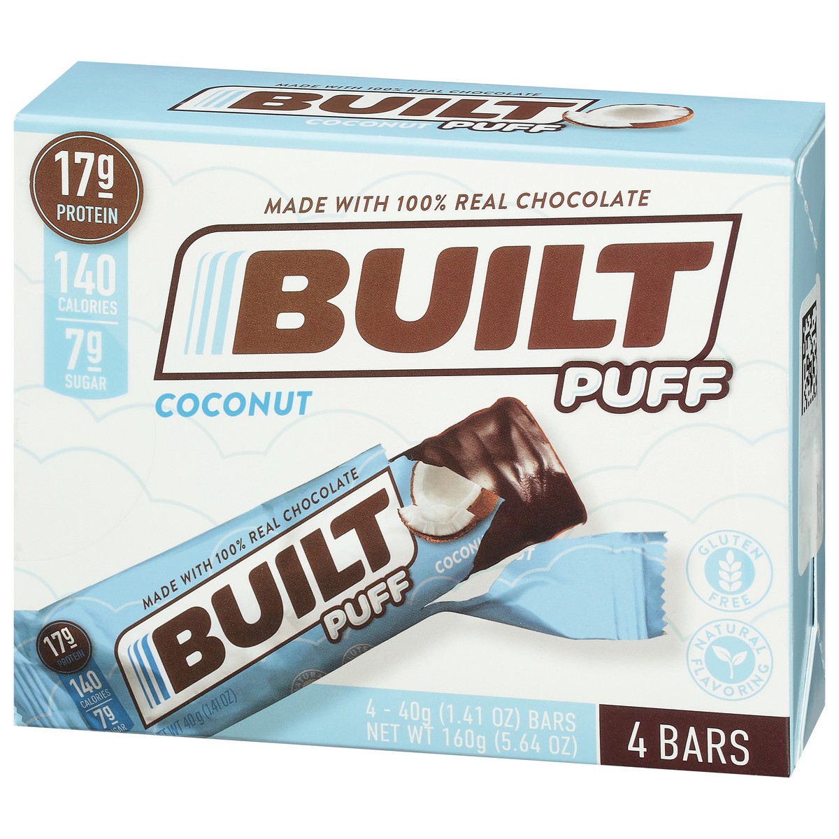 slide 4 of 17, Built Bar Coconut Puff is a Protein Bar, 5.64 oz