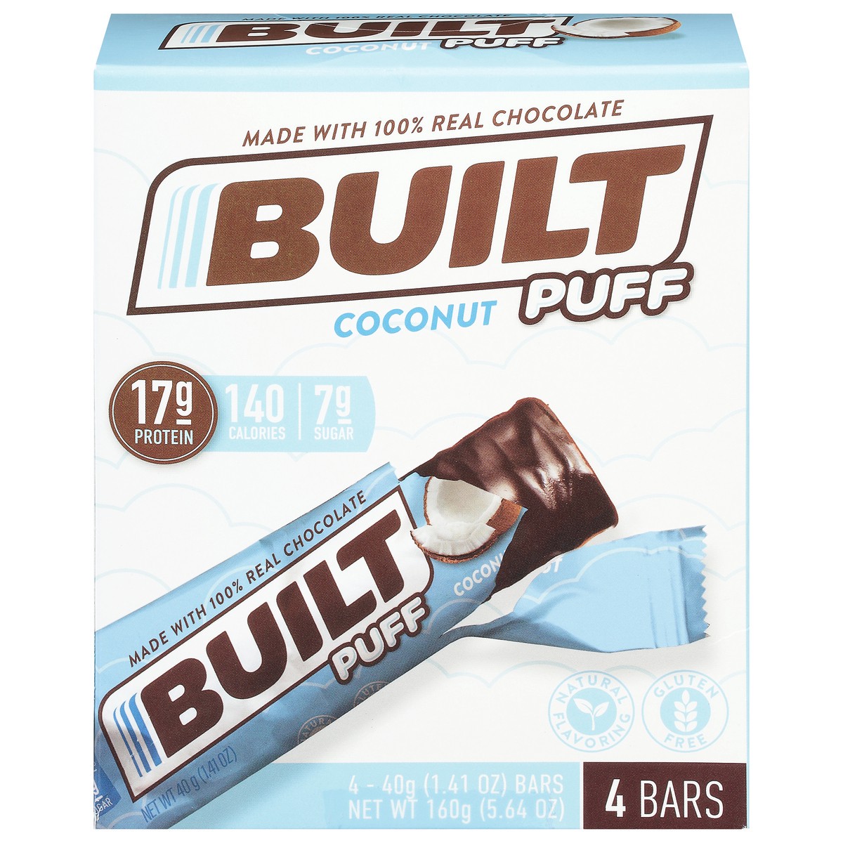 slide 17 of 17, Built Bar Coconut Puff is a Protein Bar, 5.64 oz