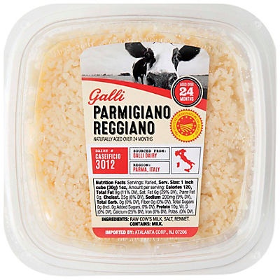 slide 1 of 1, Galli Shredded Parmigiano Reggiano, per lb