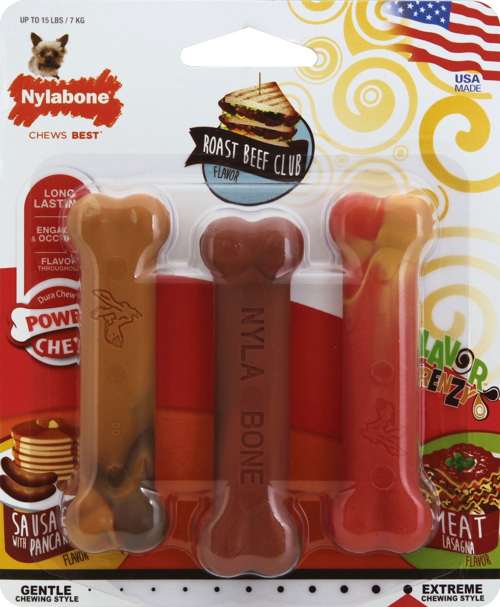 slide 2 of 2, Nylabone Power Chew 3 ea, 3 ct