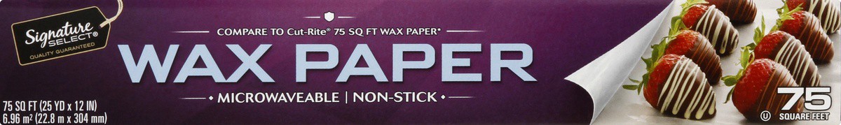 slide 3 of 9, Signature Select Wax Paper 1 ea, 1 ct