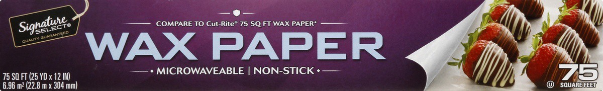 slide 5 of 9, Signature Select Wax Paper 1 ea, 1 ct