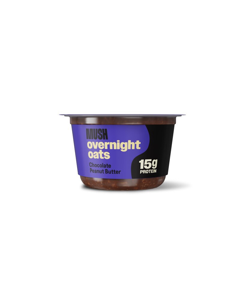 slide 1 of 1, Mush Overnight Oats Chocolate Peanut Butter Protein, 5.5 oz