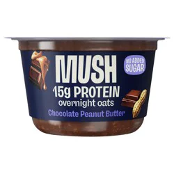 Mush Overnight Oats Chocolate Peanut Butter Protein