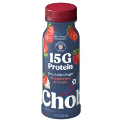 Chobani 15g Protein Lowfat Greek Yogurt Drink Strawberries & Cream 7 fl oz
