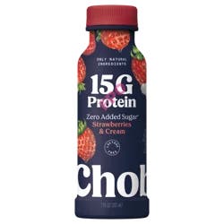 Chobani 15g Strawberry and Cream Greek Yogurt Drink - 7 fl oz