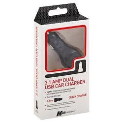 2-port 3.1 Usb Car Charger Black - EA