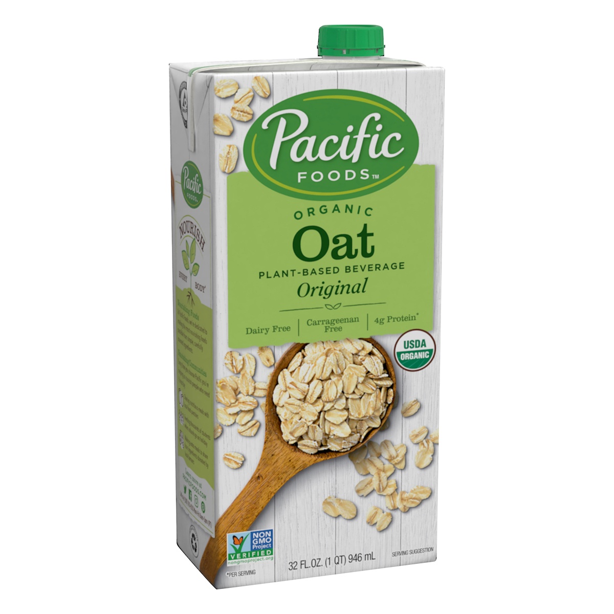 slide 2 of 9, Pacific Foods Original Organic Oat Milk, 1 qt