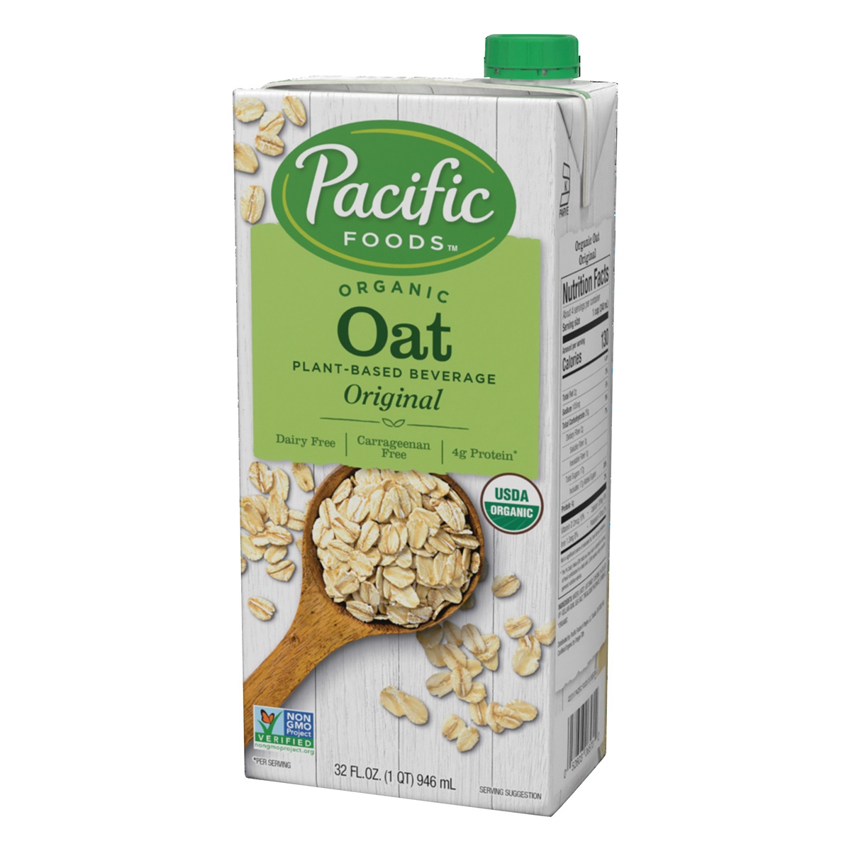 slide 3 of 9, Pacific Foods Original Organic Oat Milk, 1 qt