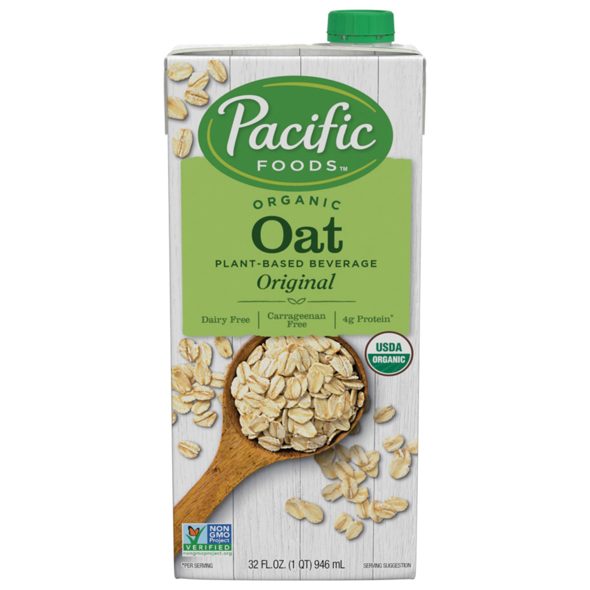slide 1 of 9, Pacific Foods Original Organic Oat Milk, 1 qt