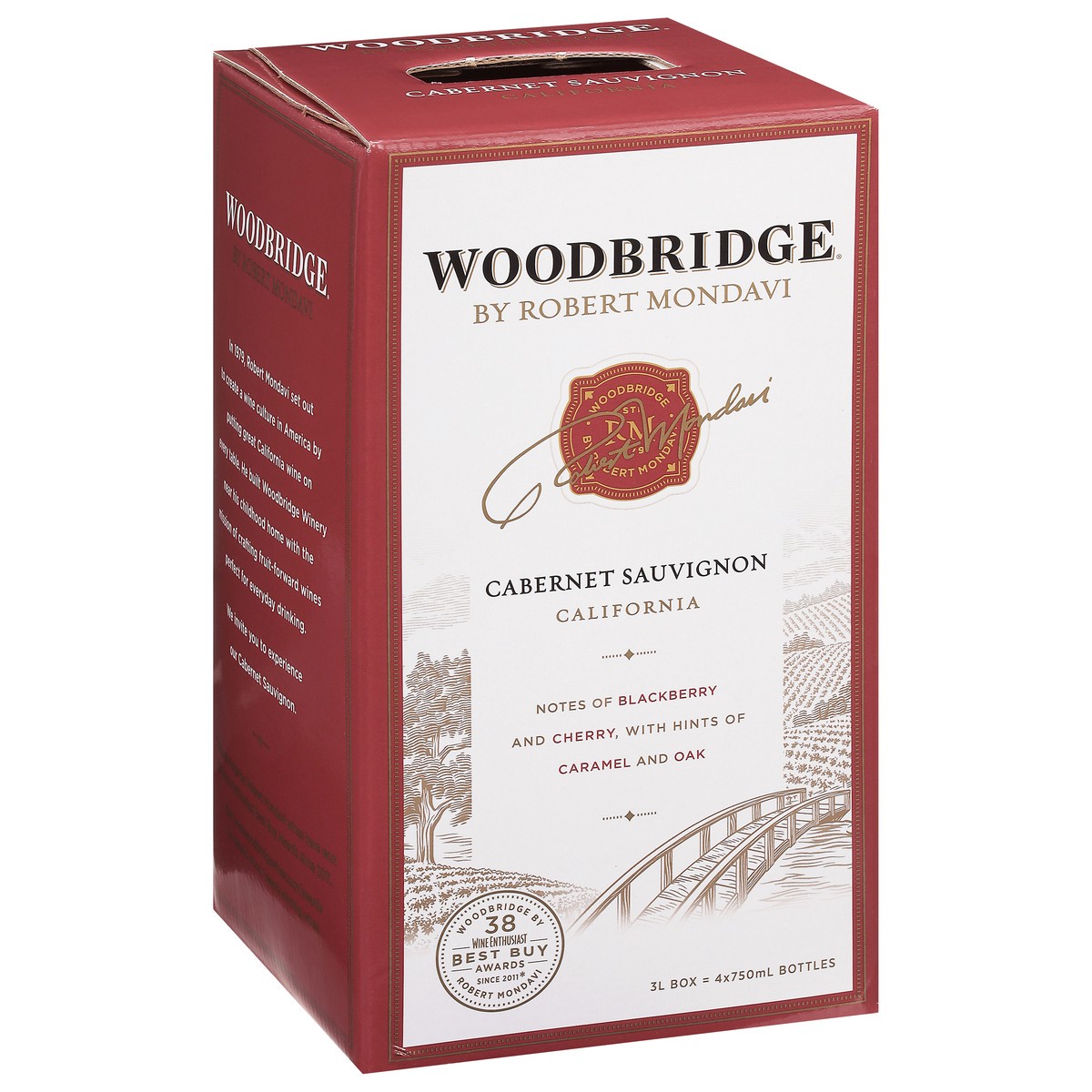 slide 3 of 9, Woodbridge by Robert Mondavi by Robert Mondavi Cabernet Sauvignon Red Wine, 3 L Box, 101.44 fl oz