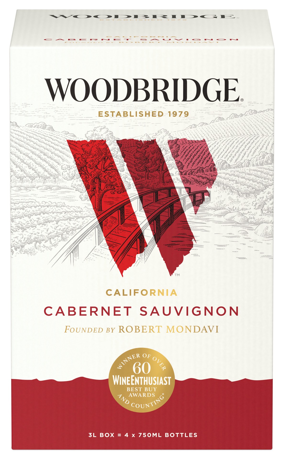 slide 1 of 9, Woodbridge by Robert Mondavi by Robert Mondavi Cabernet Sauvignon Red Wine, 3 L Box, 101.44 fl oz