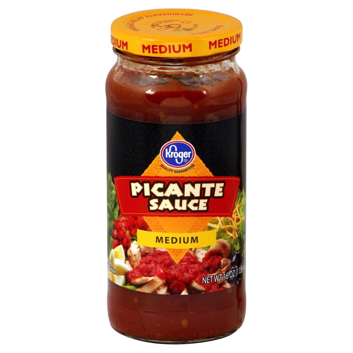 slide 1 of 11, Kroger Medium Picante Sauce, 16 oz