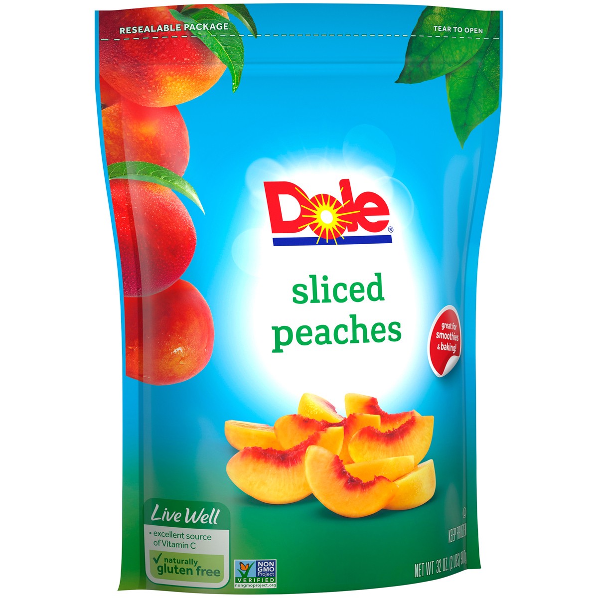 slide 8 of 9, Dole Peaches, 32 oz