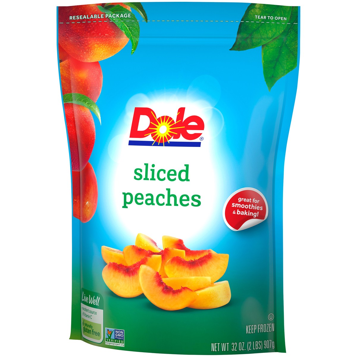 slide 7 of 9, Dole Peaches, 32 oz