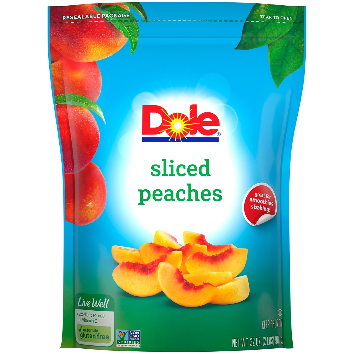 slide 9 of 9, Dole Peaches, 32 oz