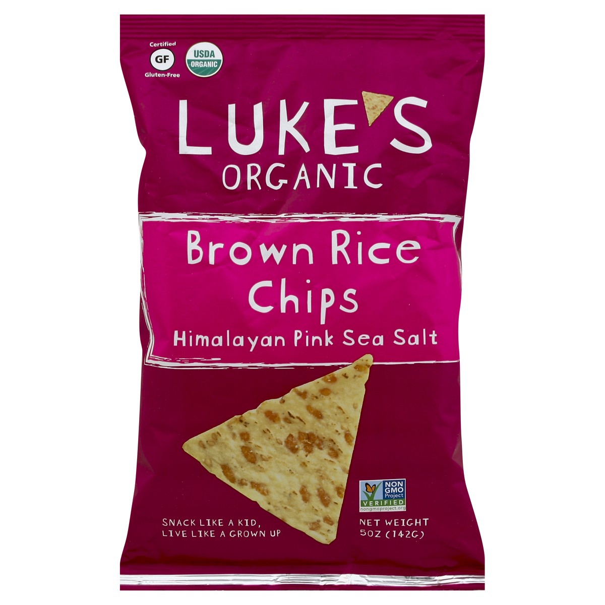 slide 6 of 6, Luke's Brown Rice Chips 5 oz, 5 oz