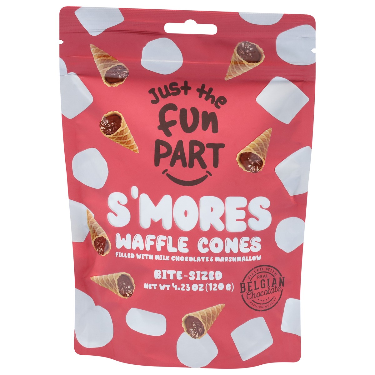 slide 5 of 13, Just the Fun Part Bite Sized S'mores Waffle Cones Bite-Sized 4.23 oz, 4.23 oz