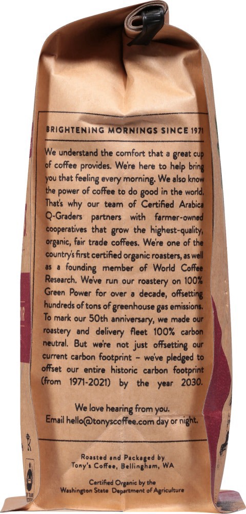 slide 3 of 4, Tony's Coffee Organic Espresso Noir Dark Roast Coffee - 12 oz, 12 oz