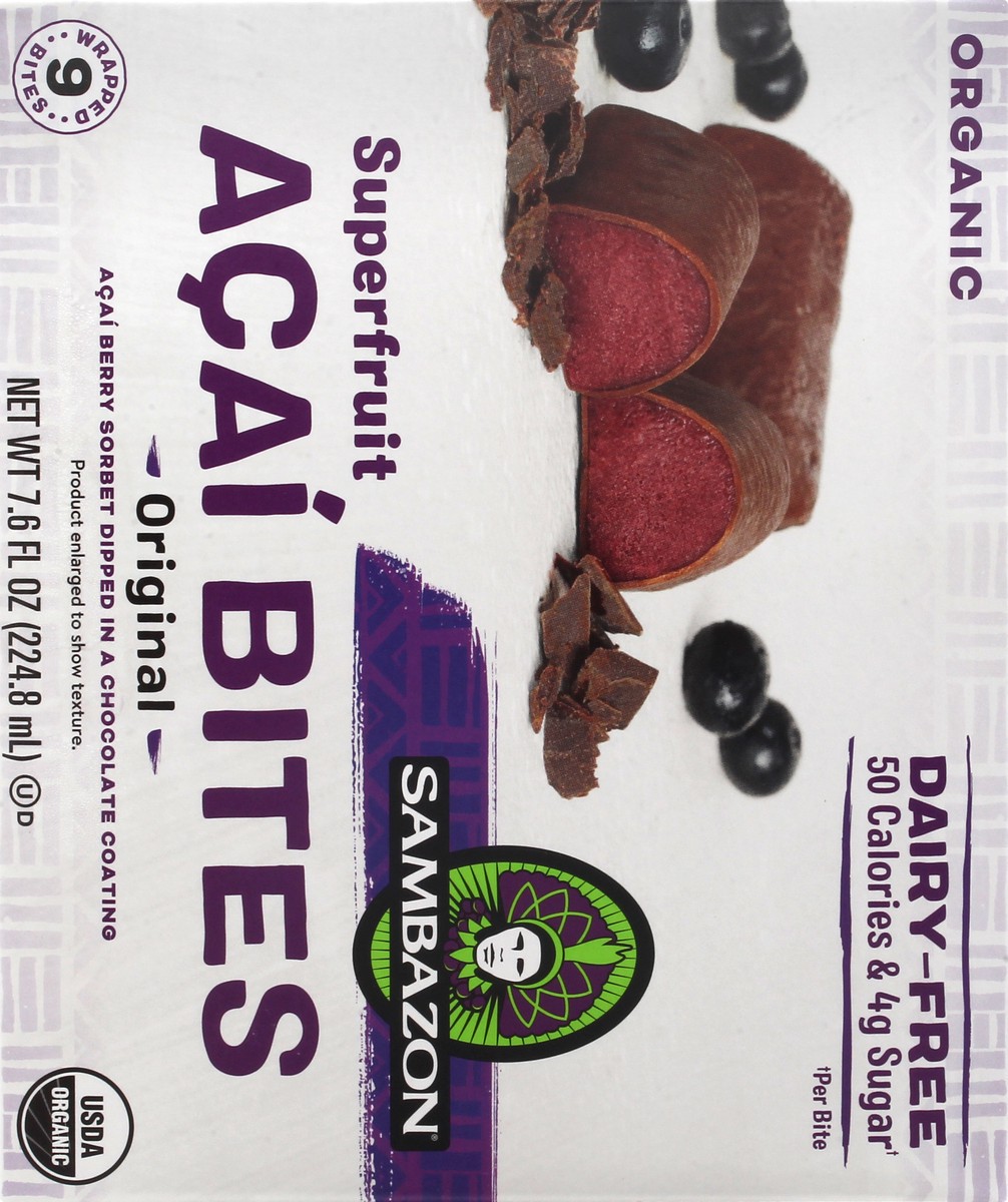 slide 10 of 10, Sambazon Organic Dairy-Free Superfruit Original Acai Bites 9 ea, 9 ct
