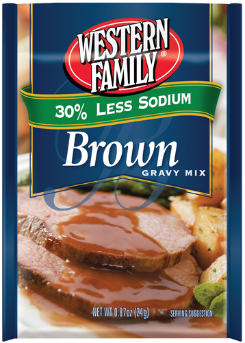 slide 1 of 1, Western Family L/S Brown Gravy Mix, 0.87 oz