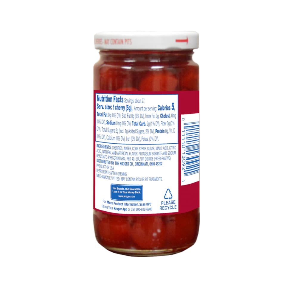 slide 2 of 3, Kroger Maraschino Cherries With Stem, 10 oz