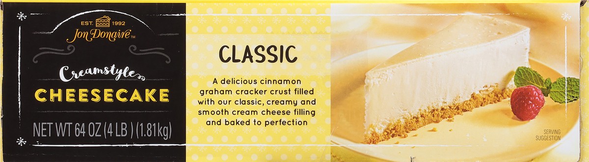 slide 12 of 14, Jon Donaire Creamstyle Classic Cheesecake 64 oz, 64 oz