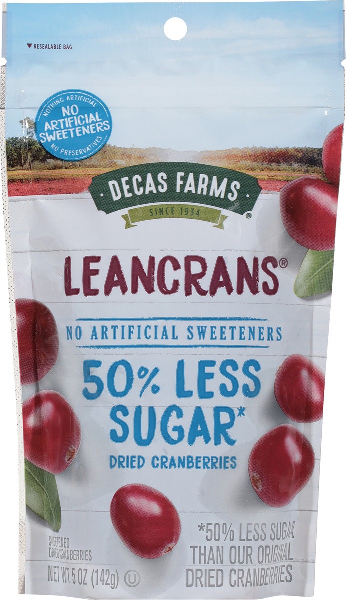 slide 7 of 9, Decas Farms LeanCrans Dried Sweetened Cranberries 5 oz, 5 oz